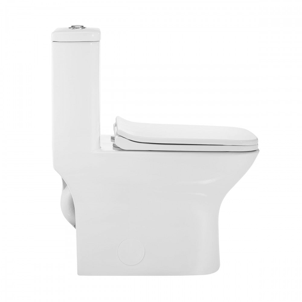 Carre One-Piece Elongated Toilet Dual-Flush 1.1/1.6 gpf with 10" Rough-In