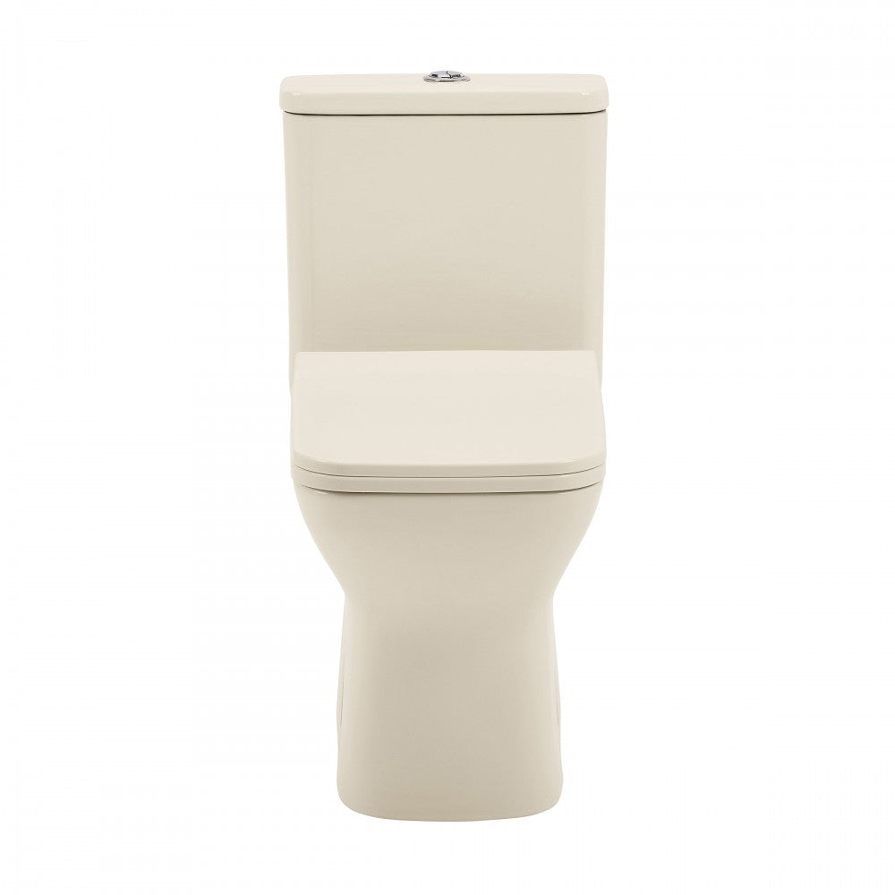 Carre One Piece Square Toilet Dual Flush 1.1/1.6 gpf in Bisque