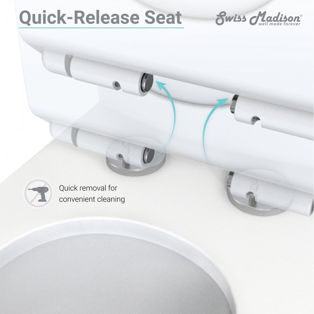 Carre One-Piece Square Toilet Dual-Flush 1.1/1.6 gpf, Touchless