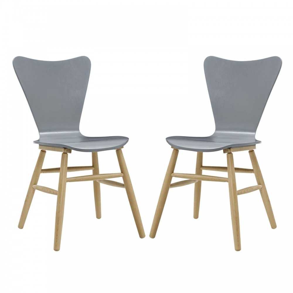 Cascade Dining Chair Set of 2, Gray