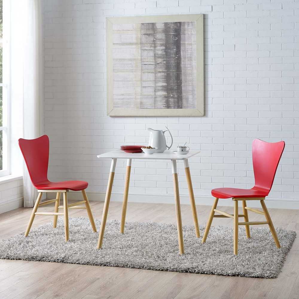 Cascade Dining Chair Set of 2, Red