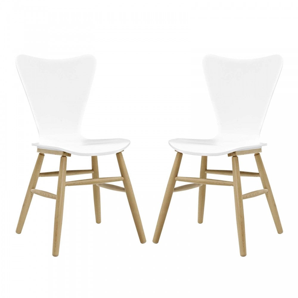 Cascade Dining Chair Set of 2, White