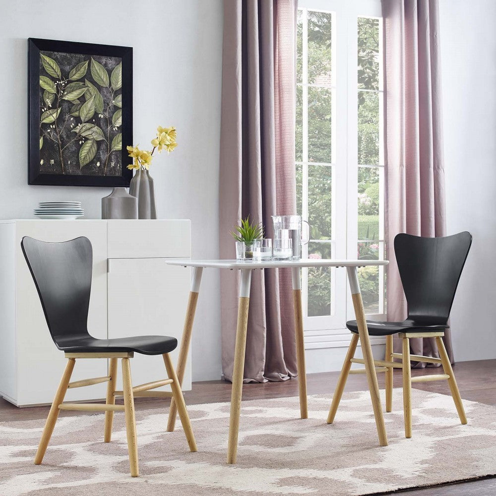 Cascade Dining Chair Set of 2, Black