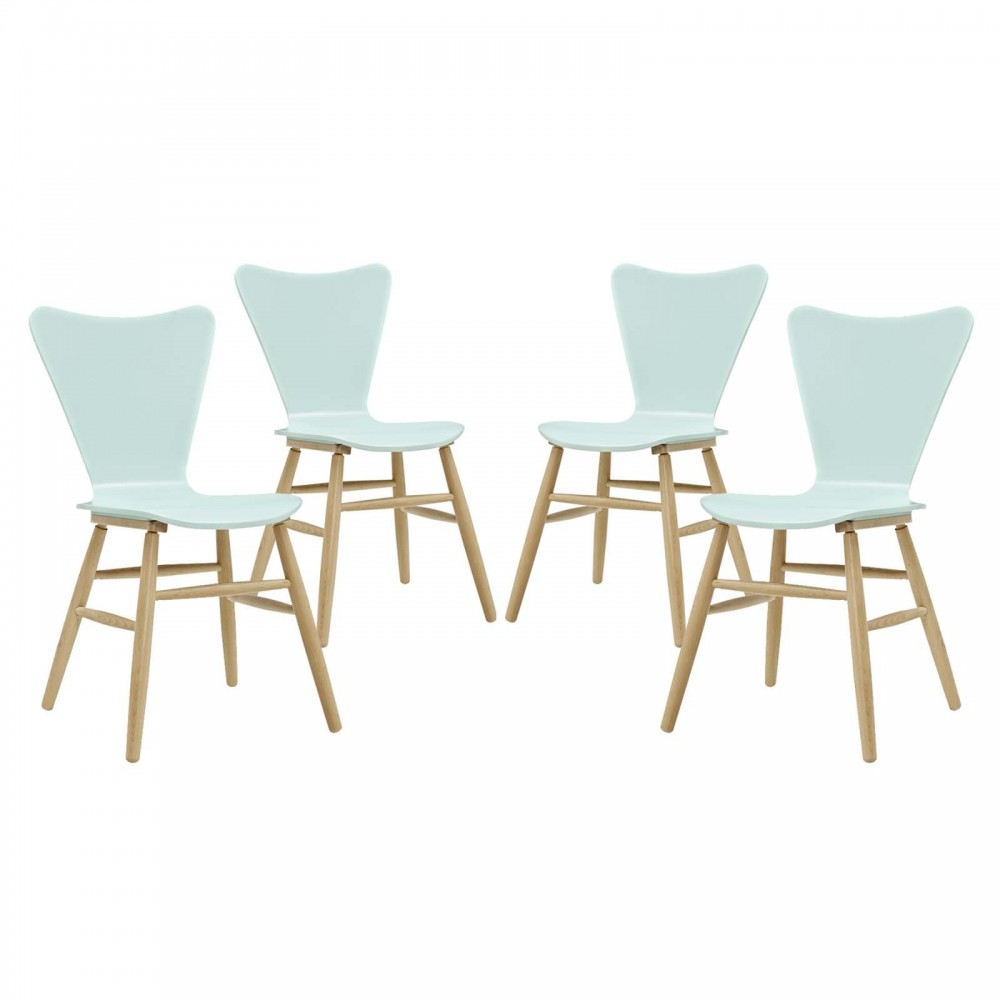 Cascade Dining Chair Set of 4, Light Blue