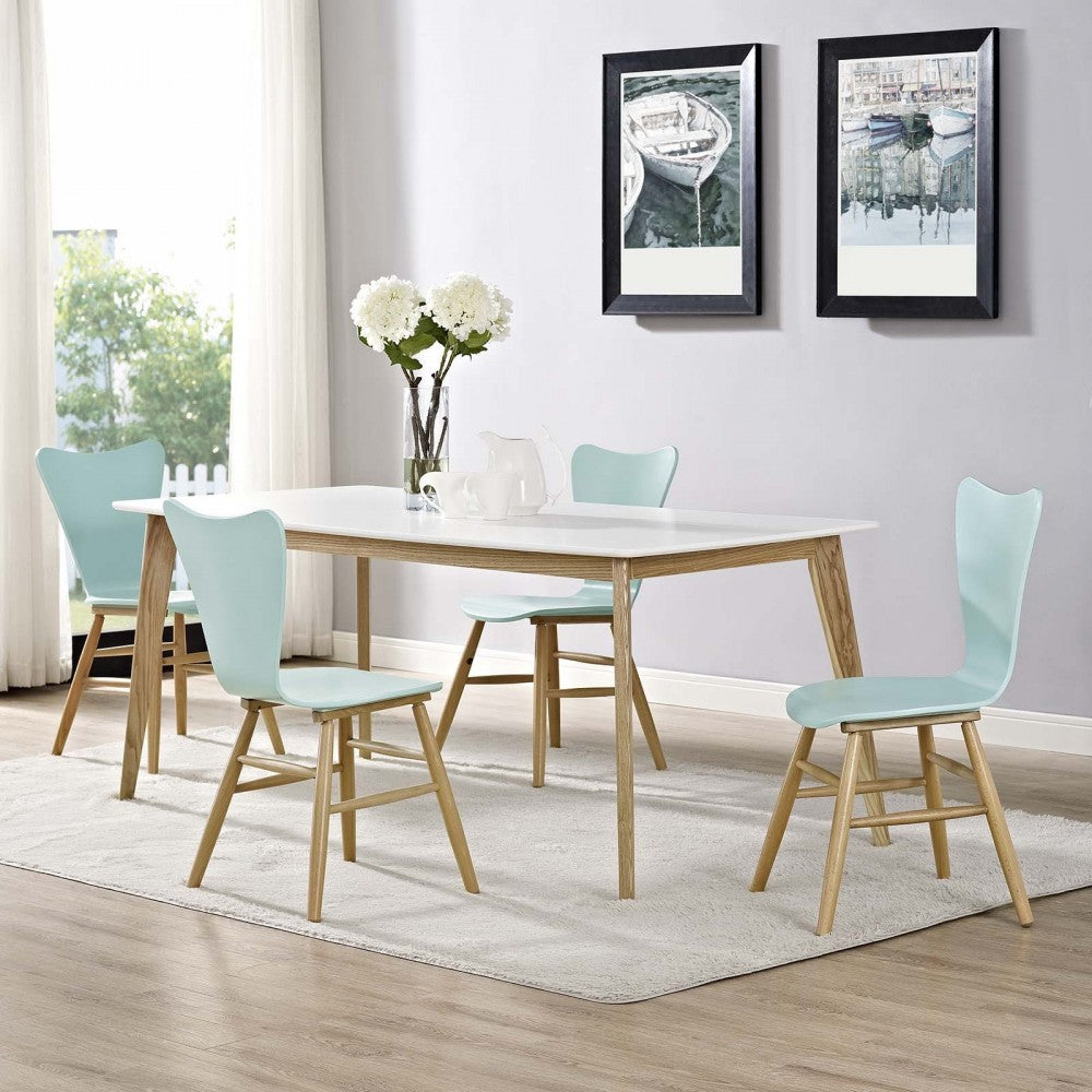 Cascade Dining Chair Set of 4, Light Blue