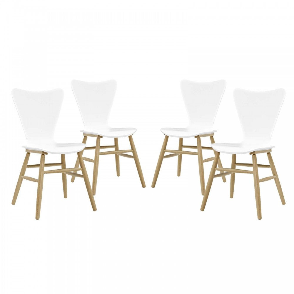 Cascade Dining Chair Set of 4, White