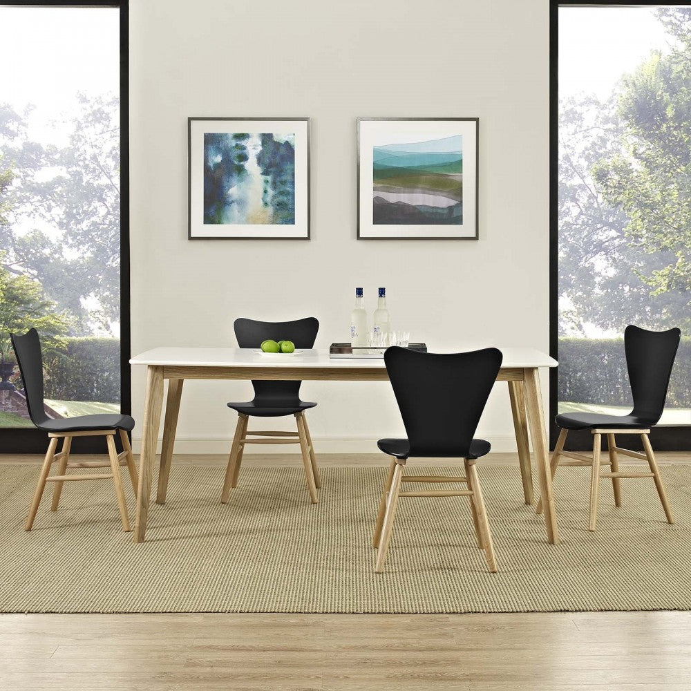 Cascade Dining Chair Set of 4, Black