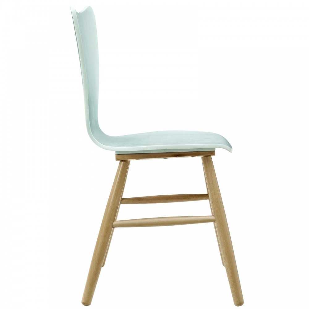 Cascade Wood Dining Chair, Light Blue