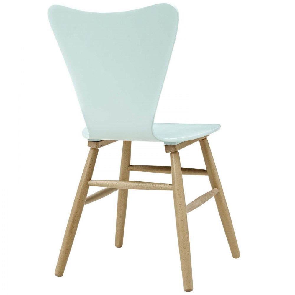 Cascade Wood Dining Chair, Light Blue