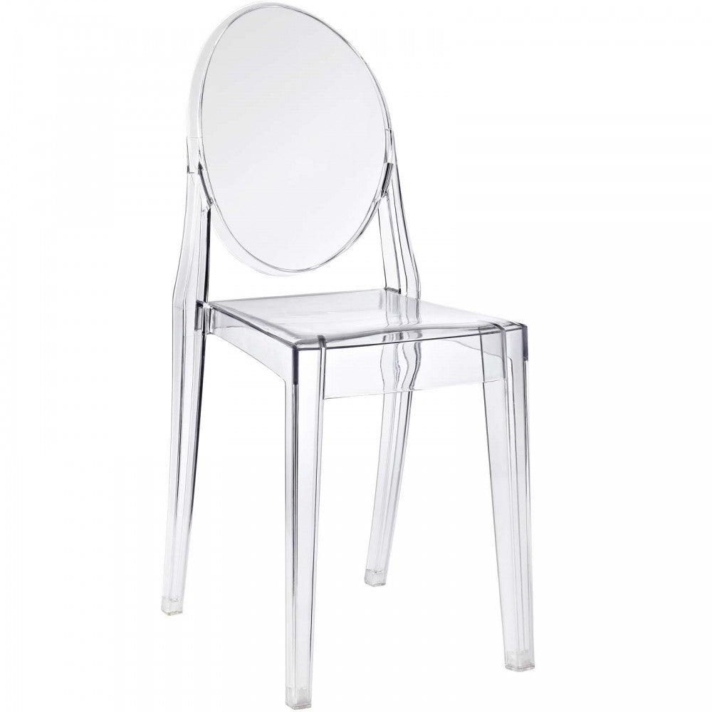 Casper Dining Side Chair, Clear