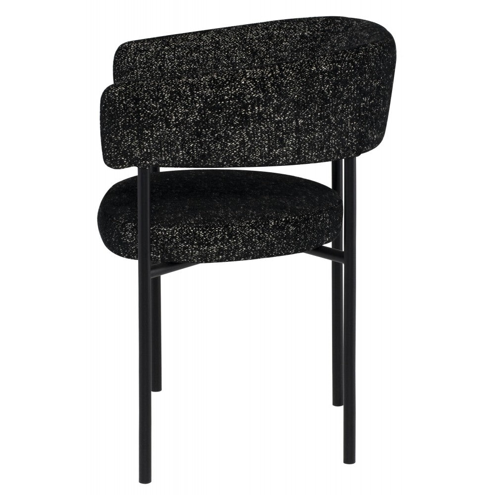 Cassia Salt & Pepper Fabric Dining Chair