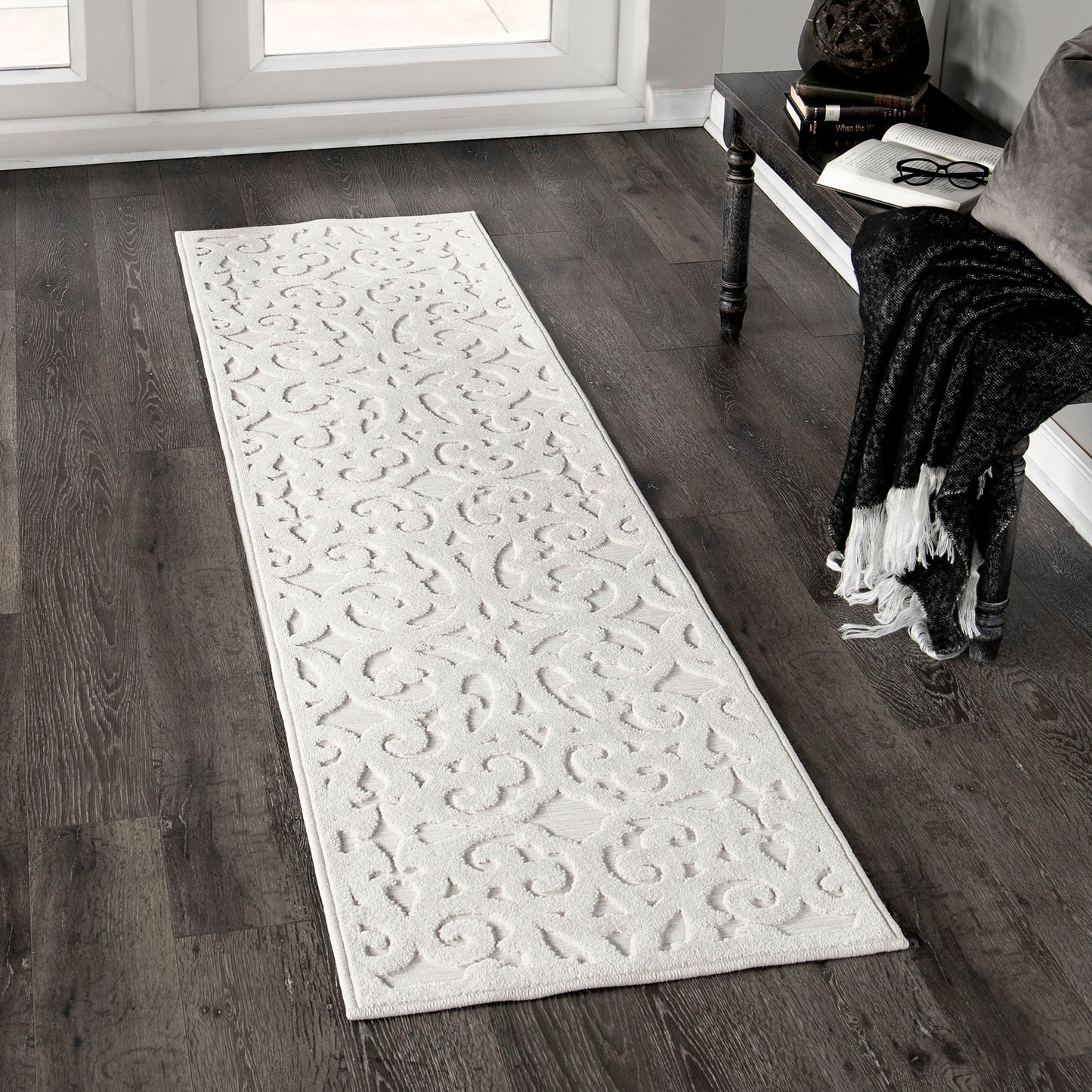 Orian Boucle' Seaborn Natural 23"X90"
