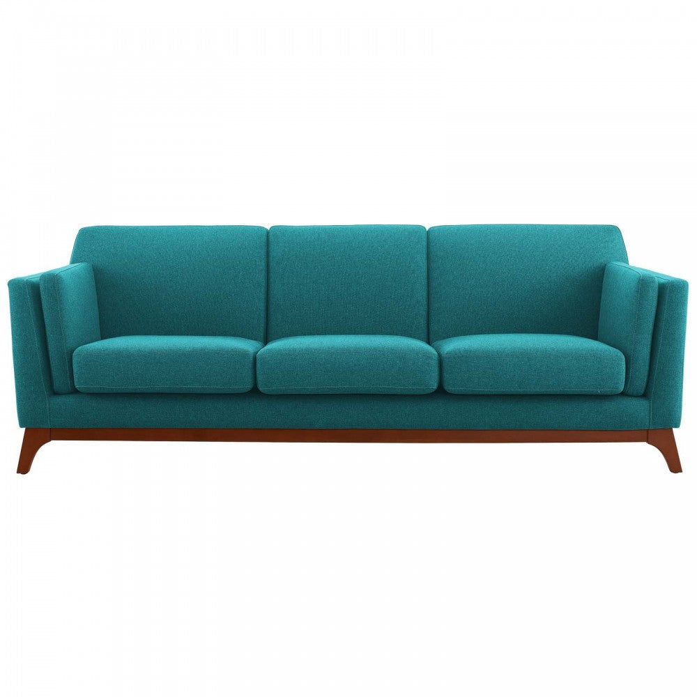 Chance Upholstered Fabric Sofa, Teal