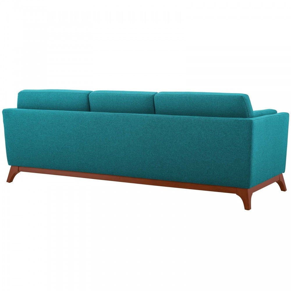 Chance Upholstered Fabric Sofa, Teal