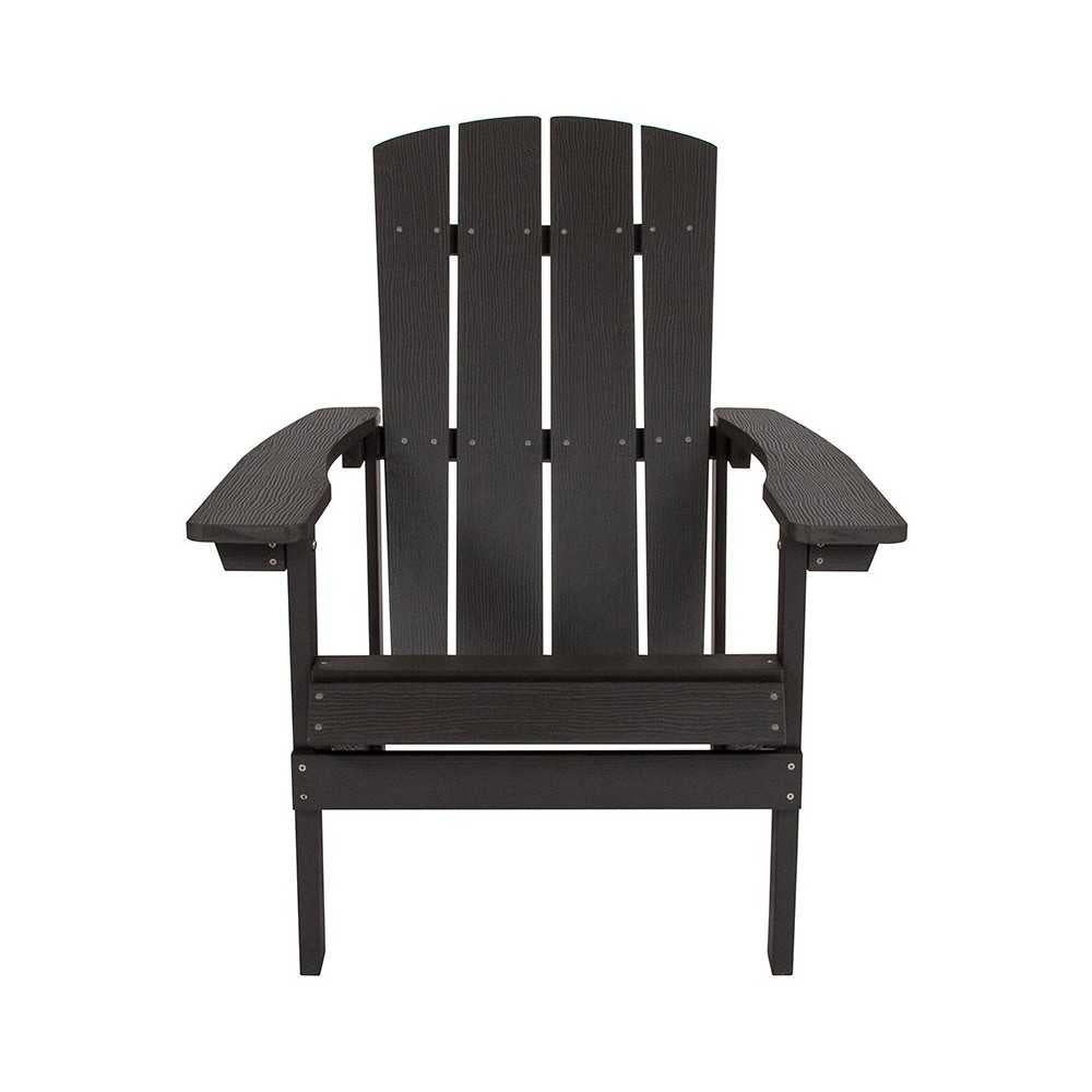 Charlestown All-Weather Adirondack Chair in Slate Gray Faux Wood
