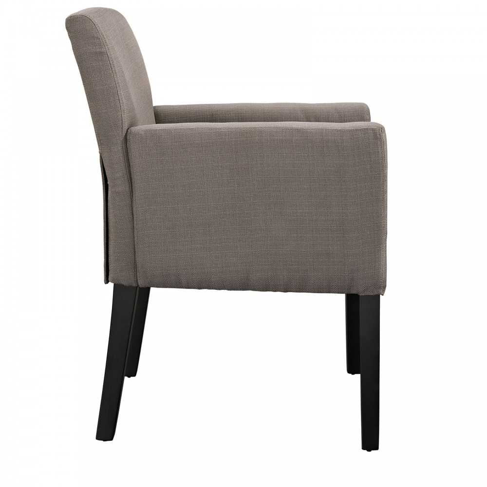 Chloe Upholstered Fabric Armchair, Gray
