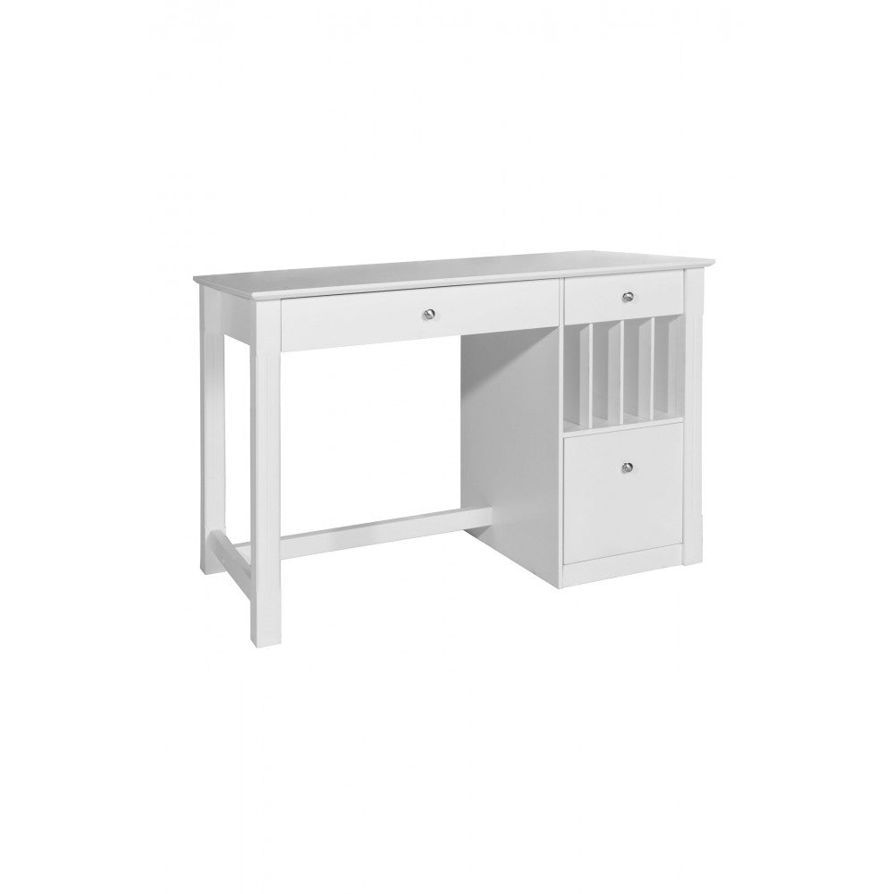 Clara 48" Modern Wood Computer Desk - White