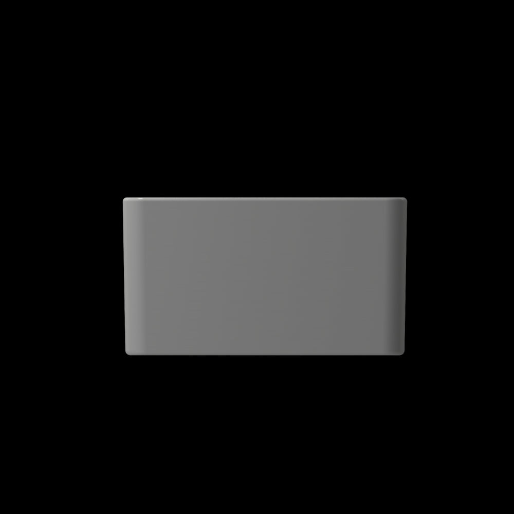 Classico Farmhouse Apron Front Fireclay 20 in. Single Bowl Kitchen Sink with Protective Bottom Grid and Strainer in Matte Gray