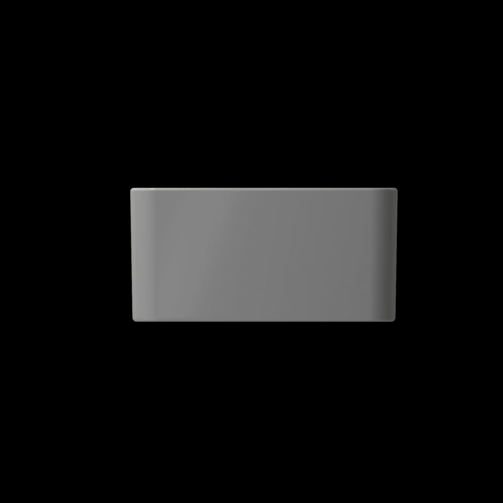 Classico Farmhouse Apron Front Fireclay 20 in. Single Bowl Kitchen Sink with Protective Bottom Grid and Strainer in Matte Gray