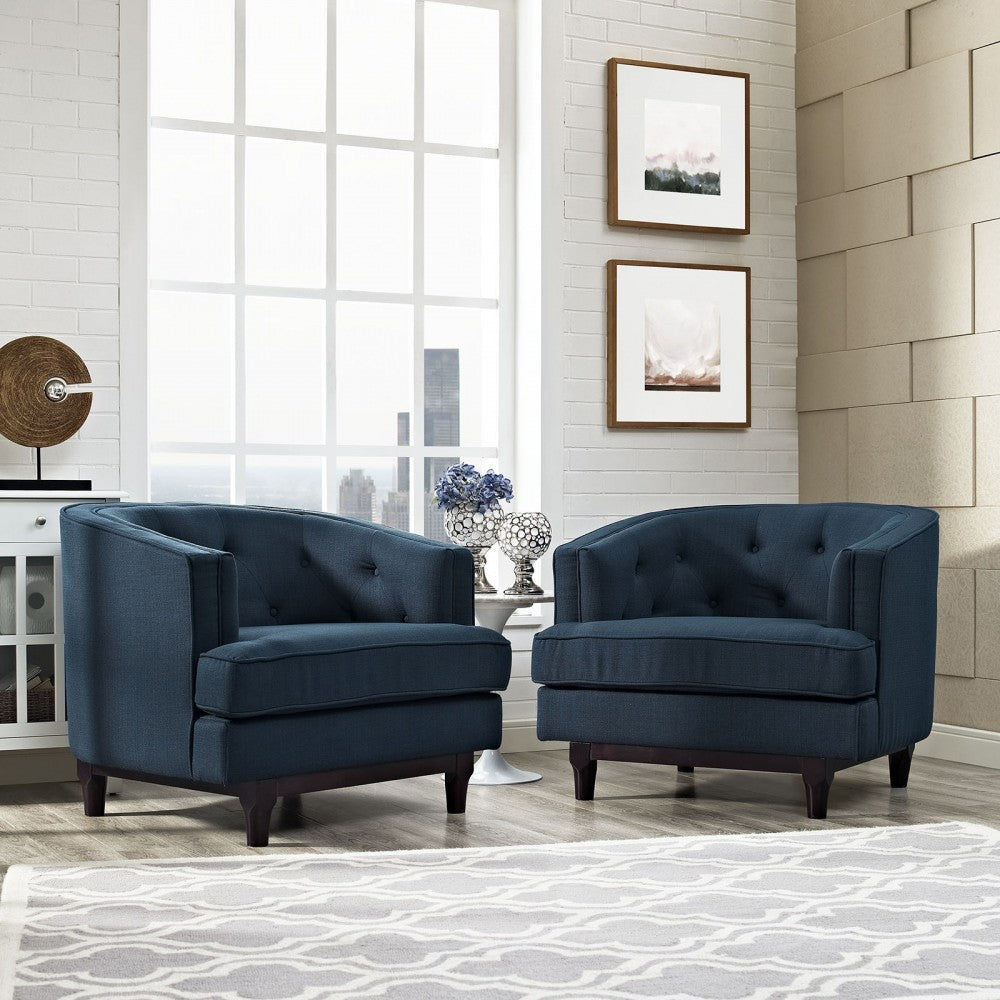 Coast Armchairs Set of 2, Azure