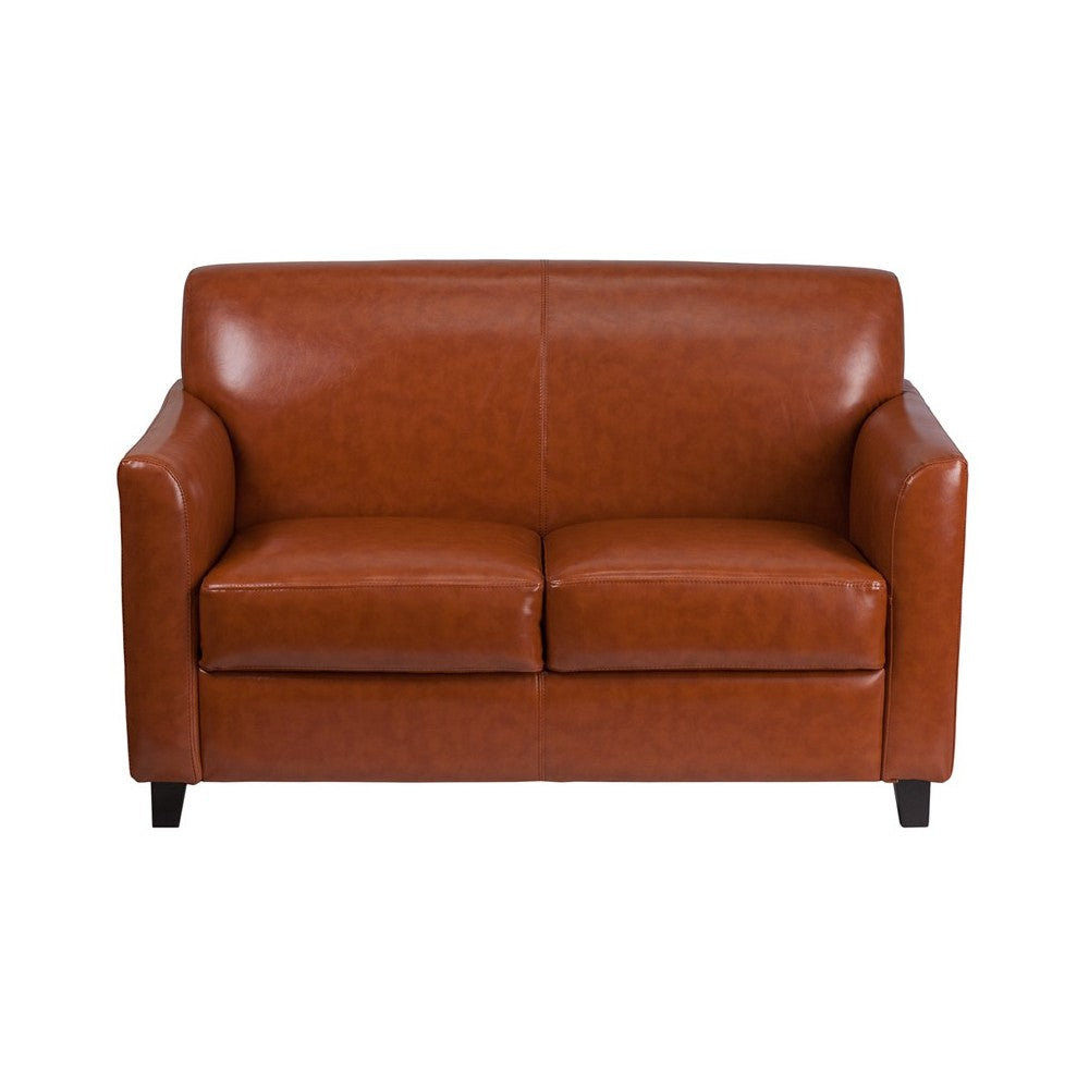 Cognac LeatherSoft Loveseat