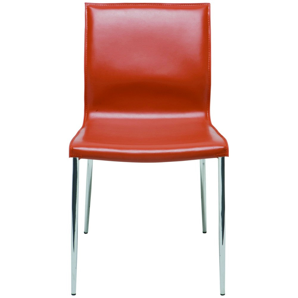 Colter Ochre Leather Dining Chair, HGAR404