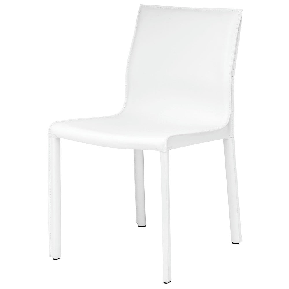 Colter White Leather Dining Chair, HGAR267