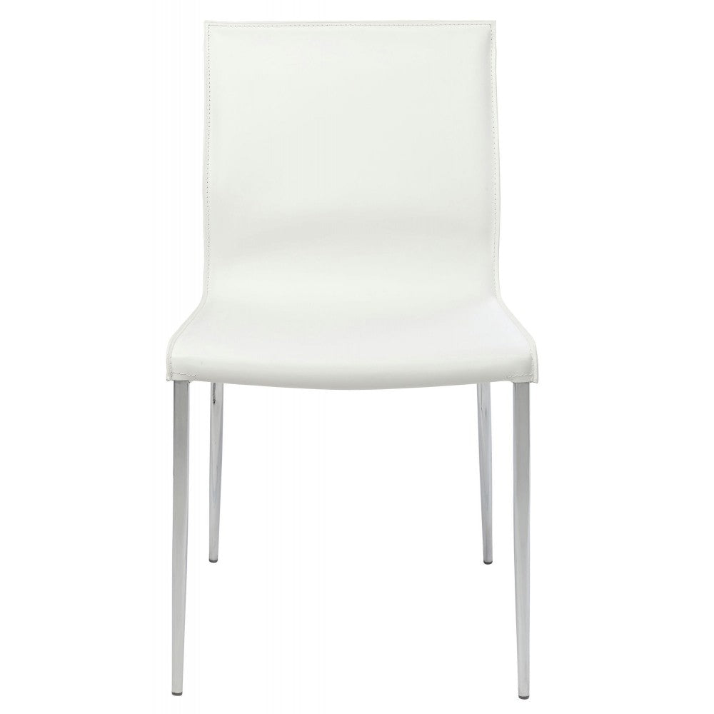 Colter White Leather Dining Chair, HGAR394