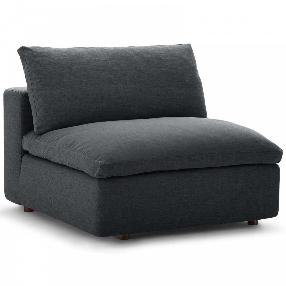 Commix Down Filled Overstuffed 5 Piece Sectional Sofa Set, Gray, EEI-3360-GRY