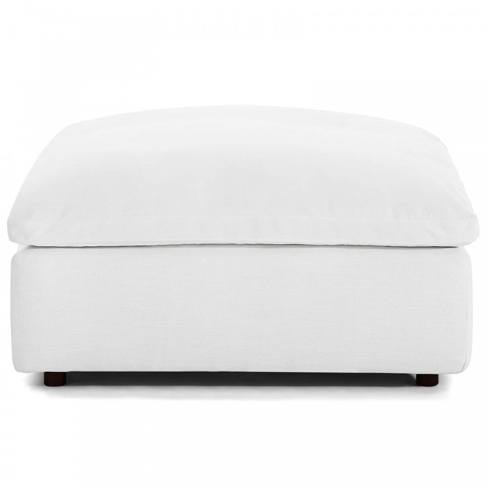 Commix Down Filled Overstuffed 6 Piece Sectional Sofa Set, White, EEI-3362-WHI