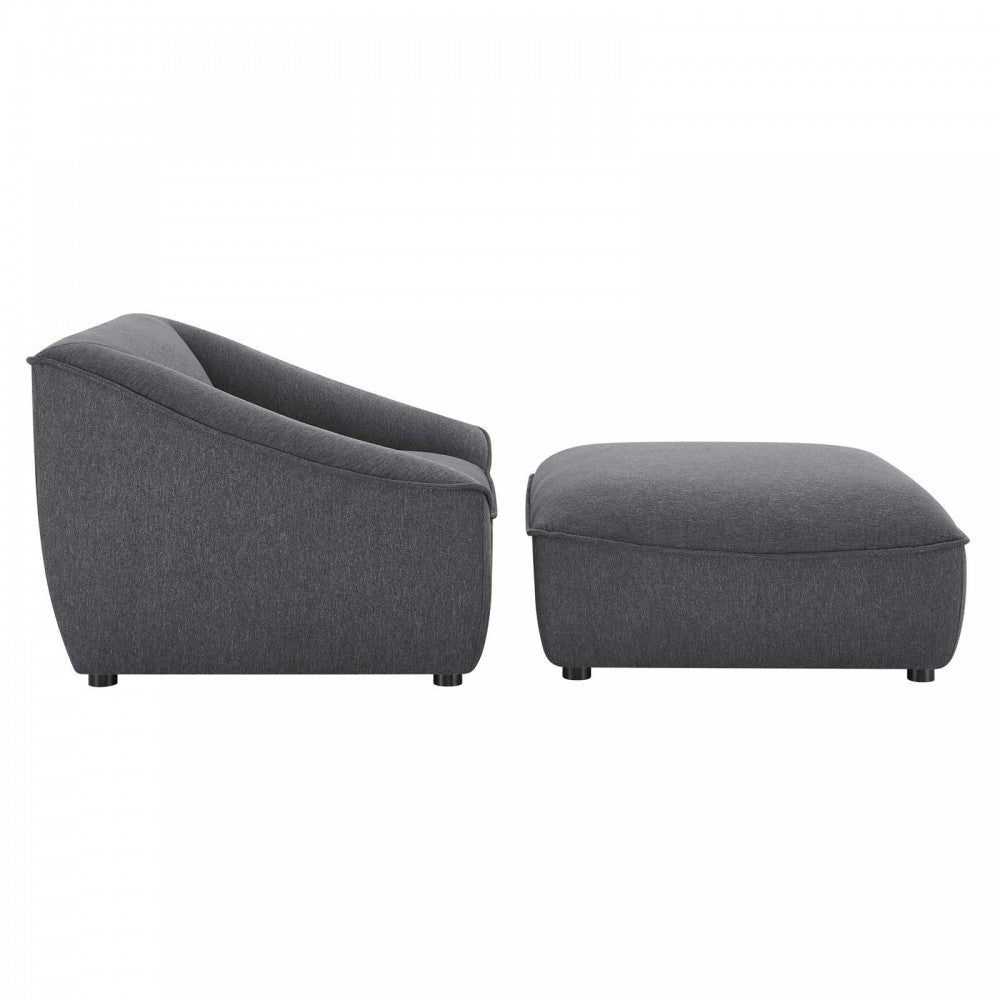 Comprise 2-Piece Living Room Set, Charcoal