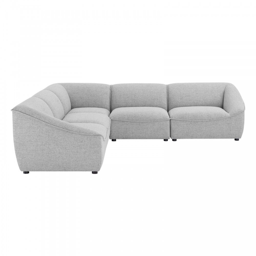 Comprise 5-Piece Sectional Sofa, Light Gray