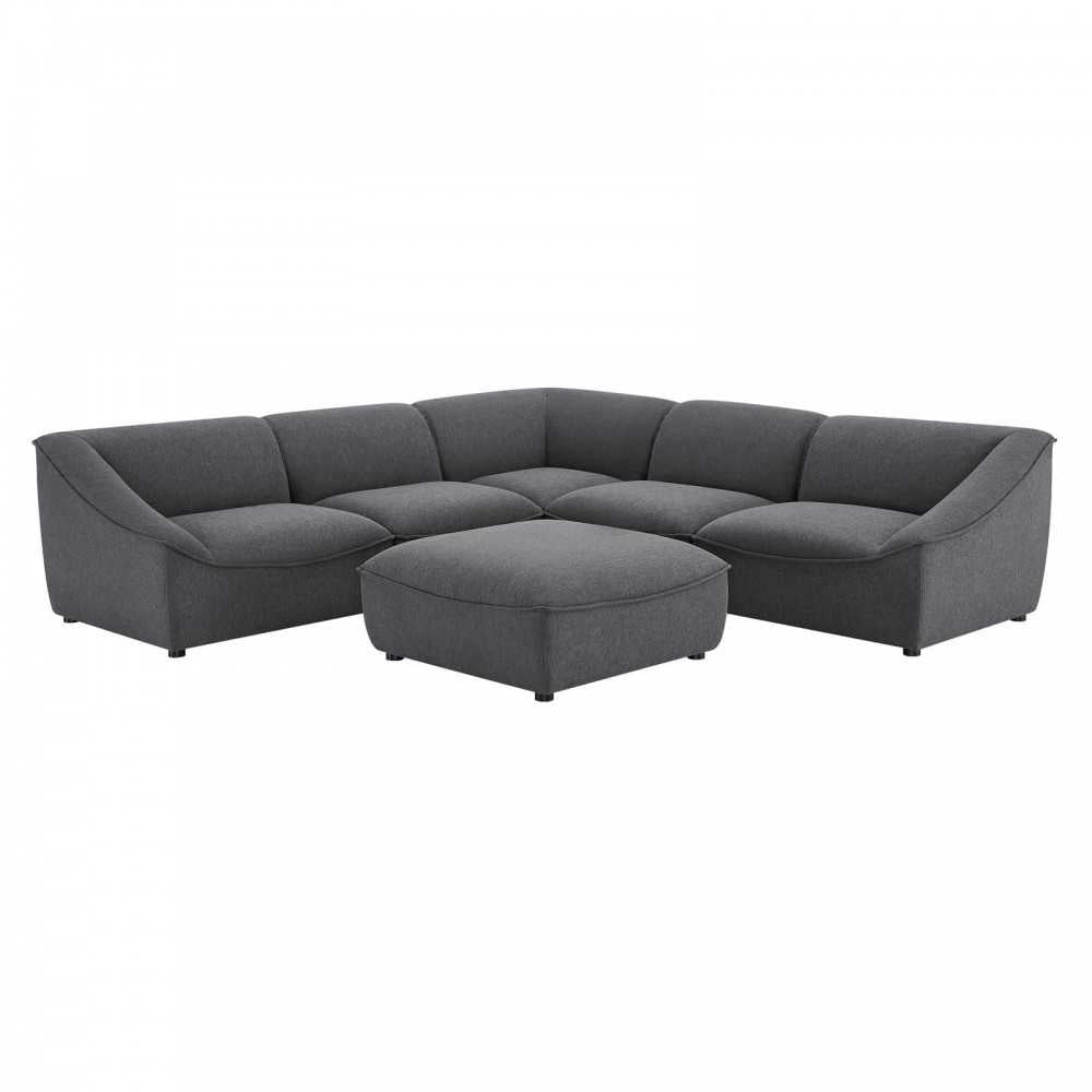 Comprise 6-Piece Sectional Sofa, Charcoal