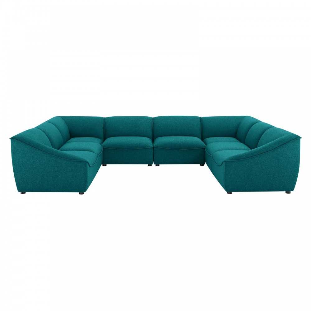 Comprise 8-Piece Sectional Sofa, Teal