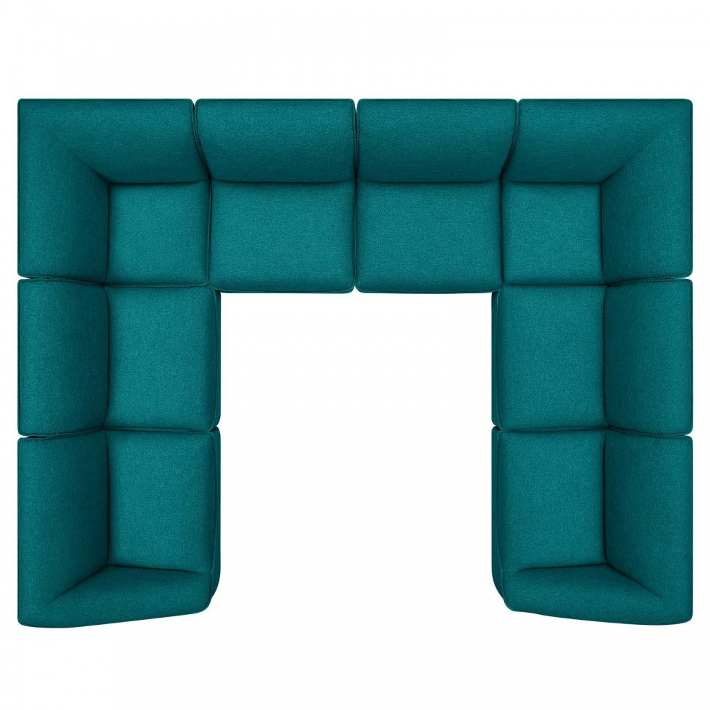 Comprise 8-Piece Sectional Sofa, Teal