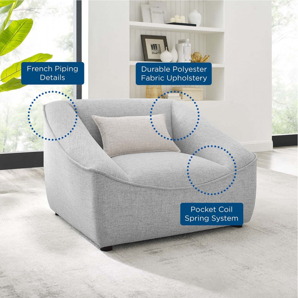 Comprise Armchair, Light Gray