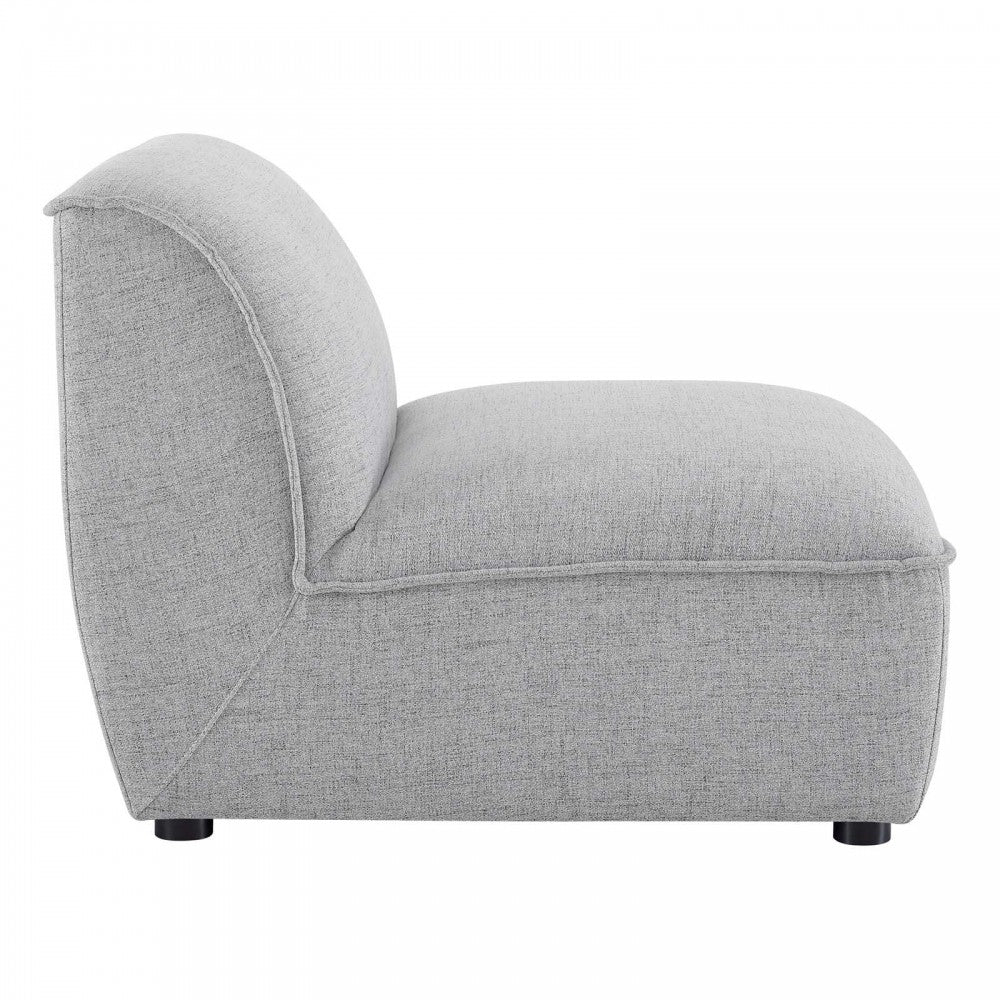 Comprise Armless Chair, Light Gray