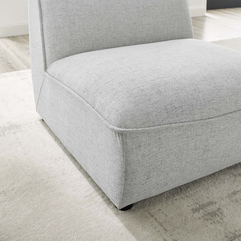 Comprise Armless Chair, Light Gray