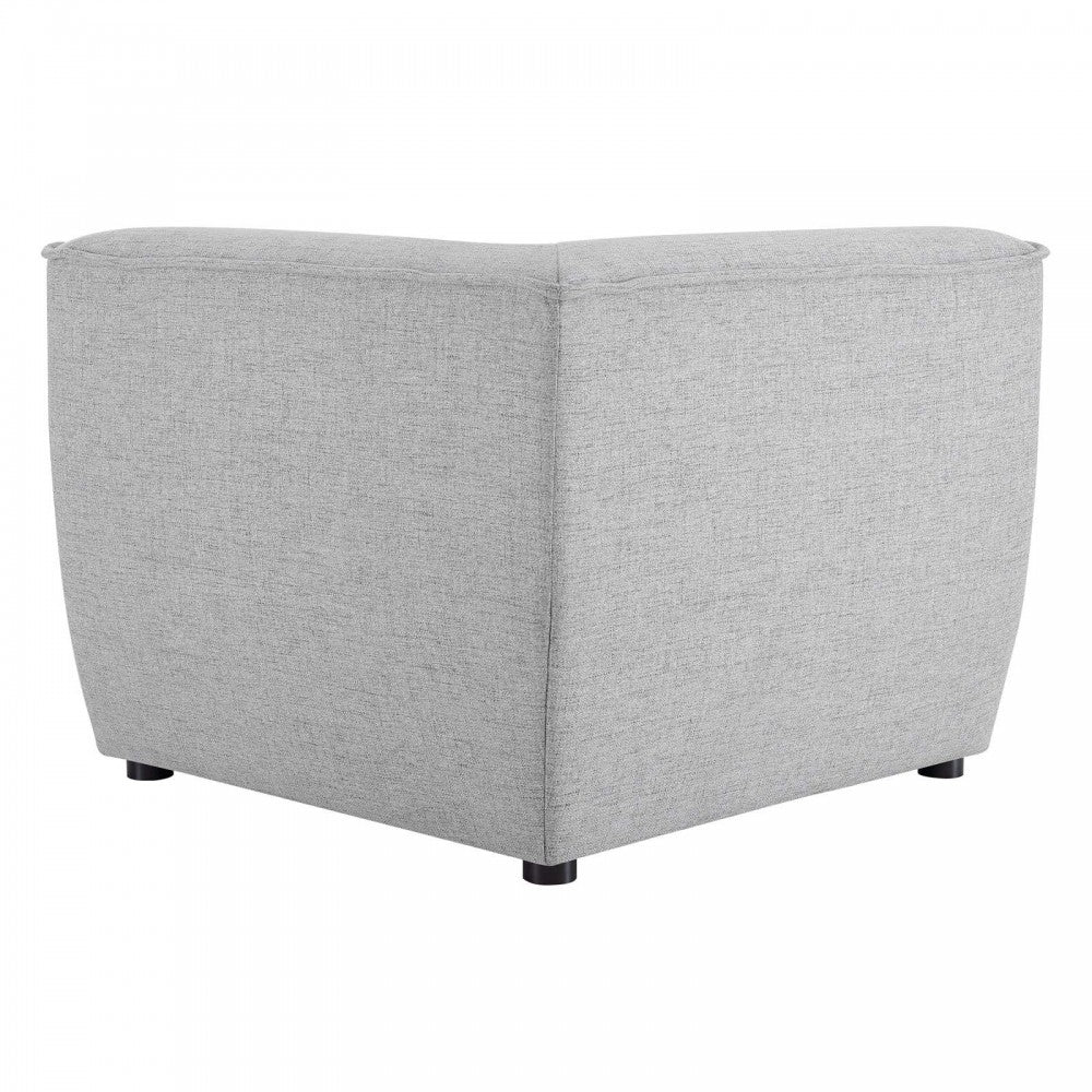 Comprise Corner Sectional Sofa Chair, Light Gray