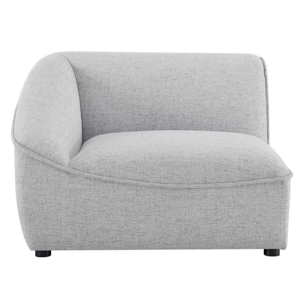 Comprise Left-Arm Sectional Sofa Chair, Light Gray