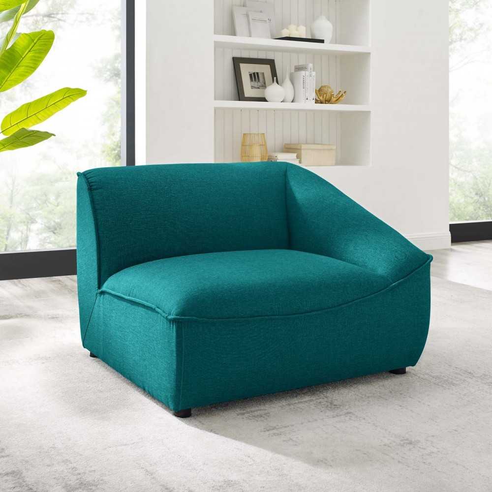 Comprise Right-Arm Sectional Sofa Chair, Teal