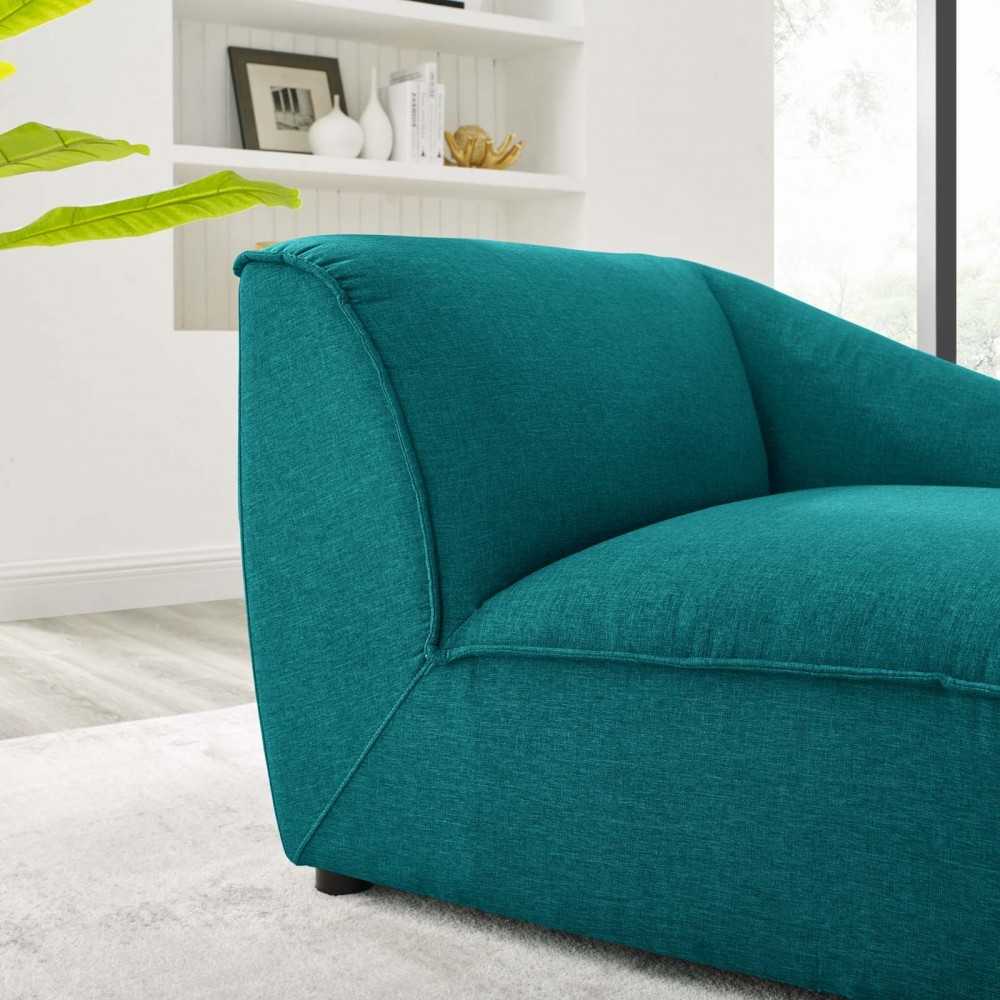 Comprise Right-Arm Sectional Sofa Chair, Teal