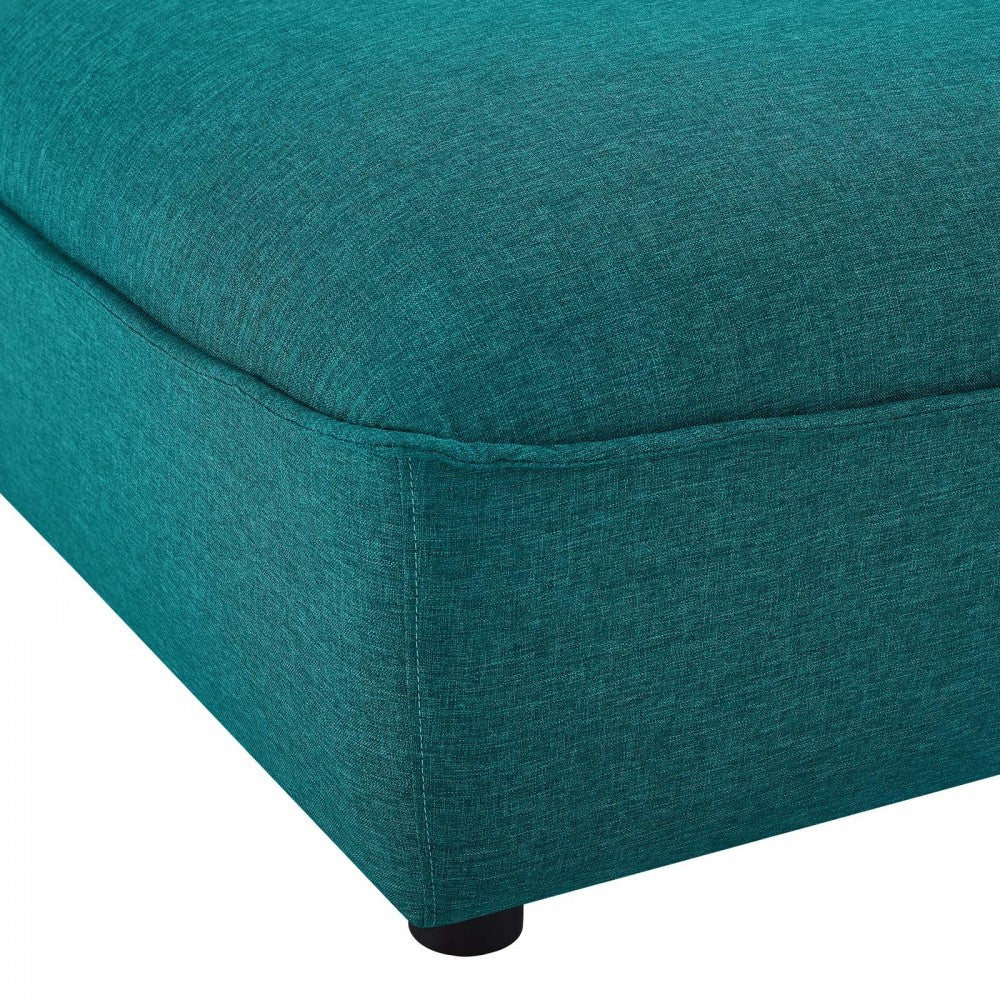 Comprise Sectional Sofa Ottoman, Teal