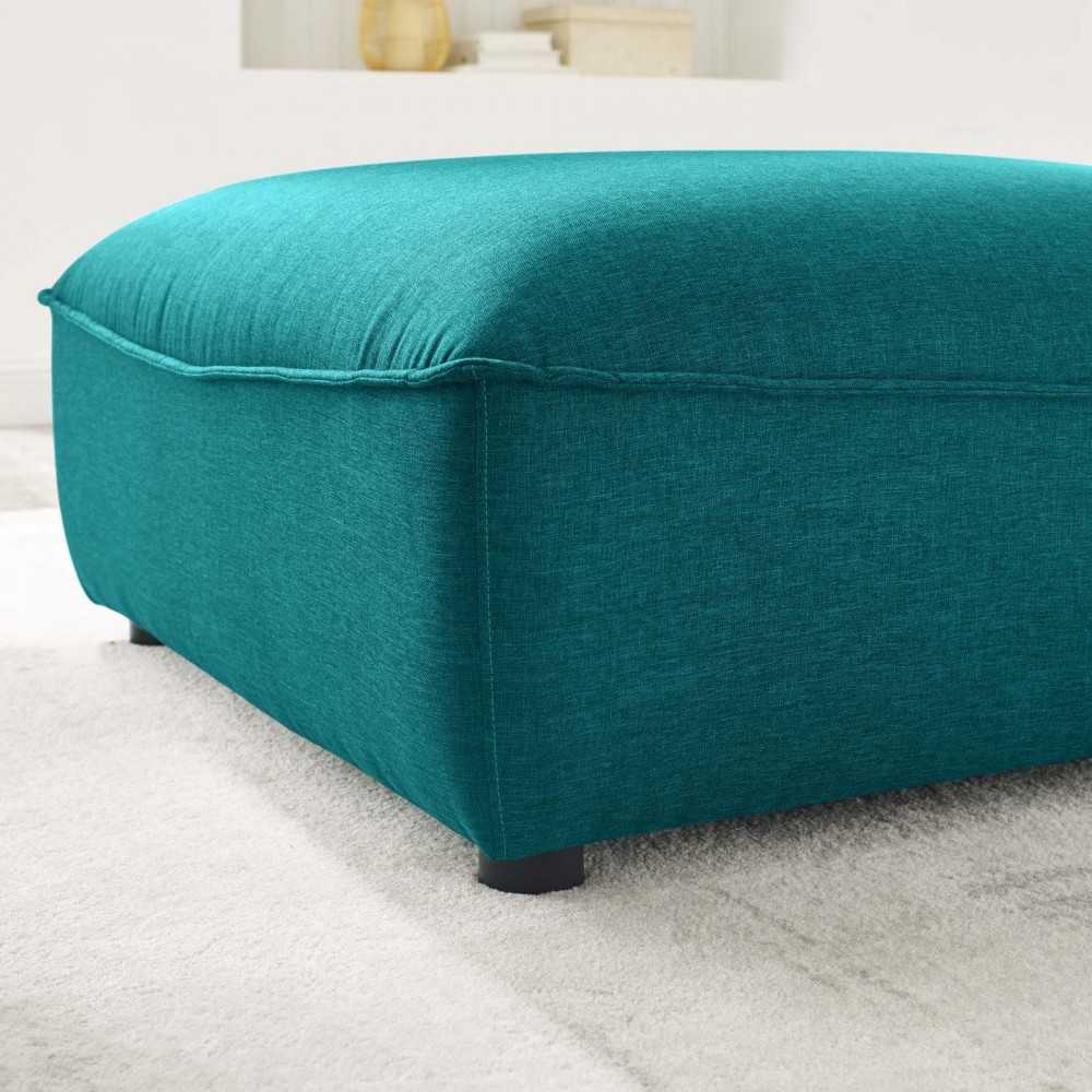 Comprise Sectional Sofa Ottoman, Teal