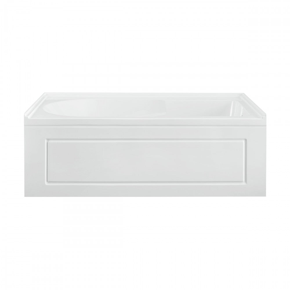 Concorde 60x32 Acrylic Glossy White, Alcove, Integral, RH Drain, Apron Bathtub