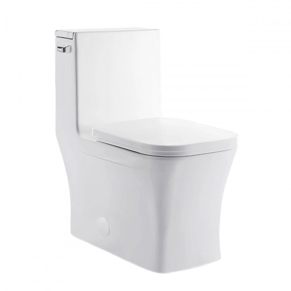 Concorde One-Piece Square Left Side Flush Handle Toilet 1.28 gpf