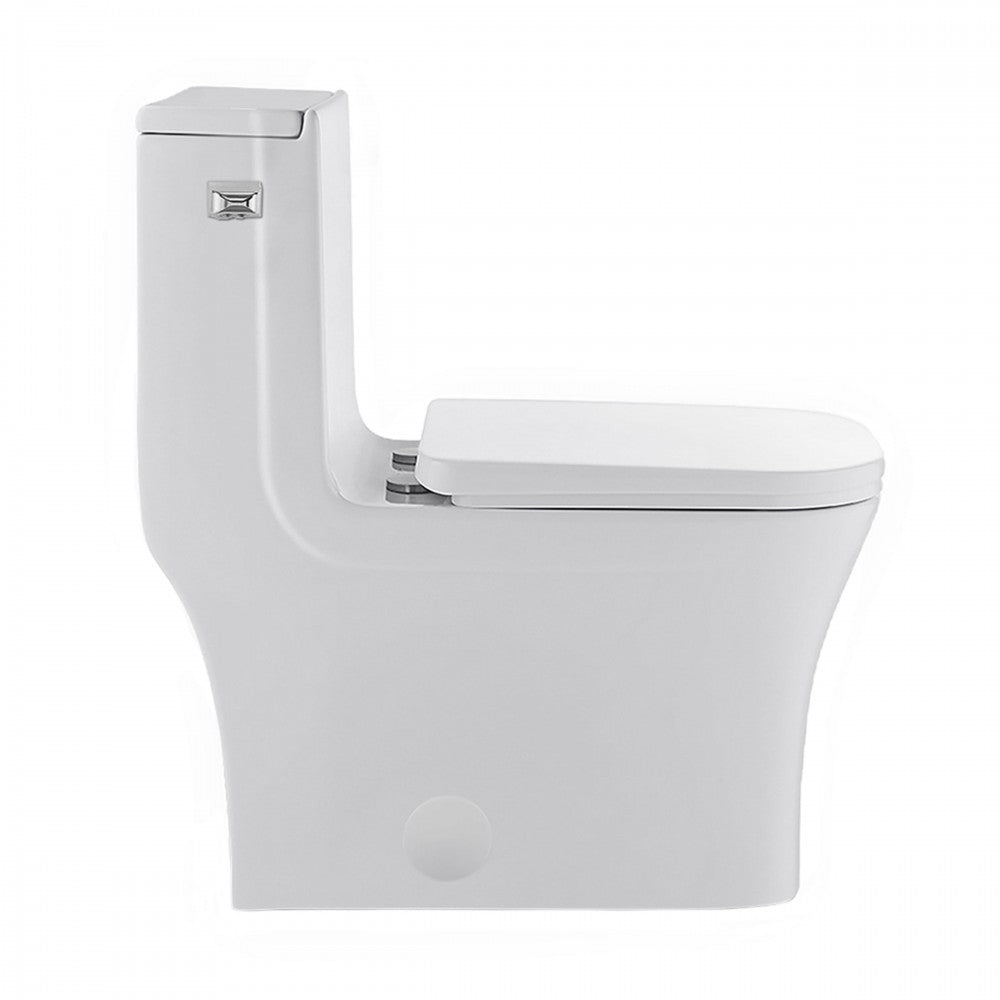 Concorde One-Piece Square Left Side Flush Handle Toilet 1.28 gpf