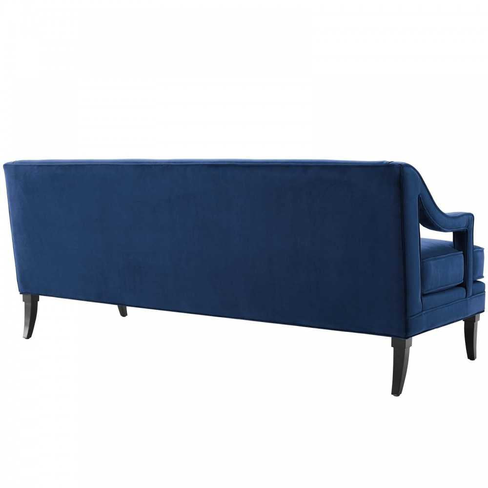 Concur Living Room Set Performance Velvet Set of 2, Navy, EEI-4024-NAV-SET