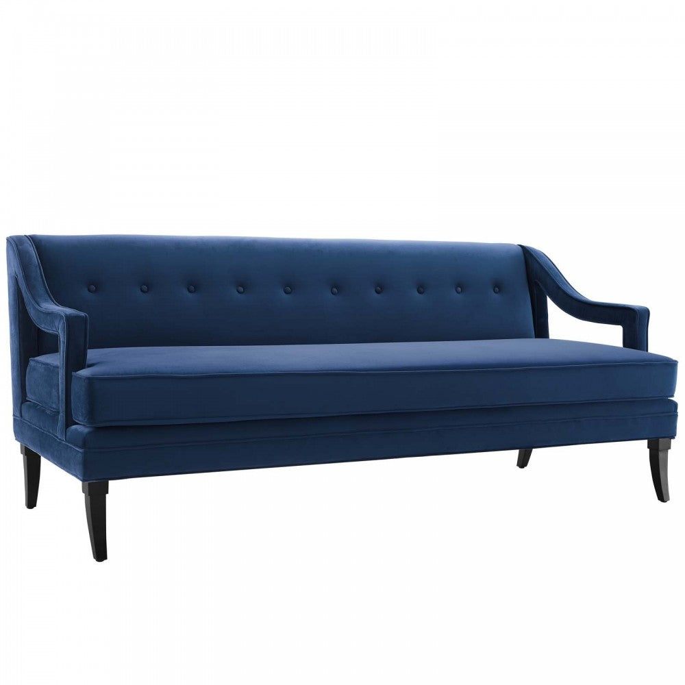 Concur Living Room Set Performance Velvet Set of 2, Navy, EEI-4024-NAV-SET