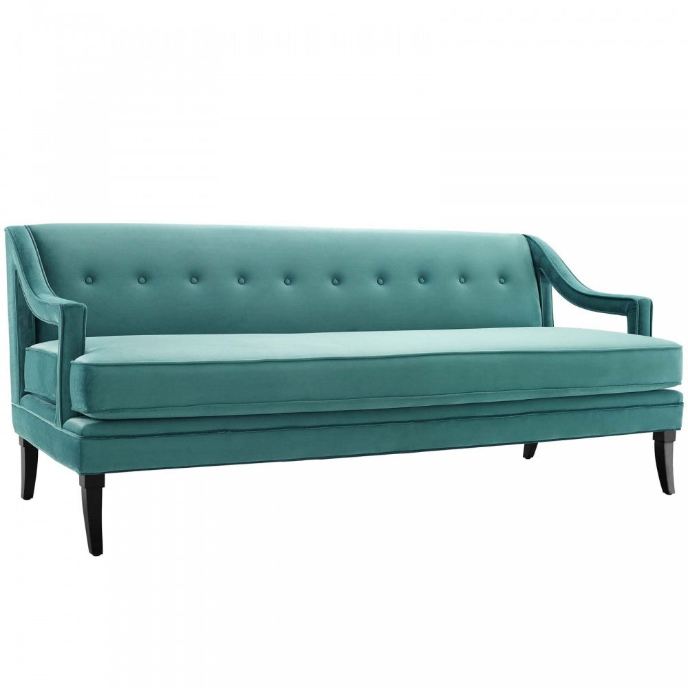 Concur Living Room Set Performance Velvet Set of 2, Teal, EEI-4024-TEA-SET